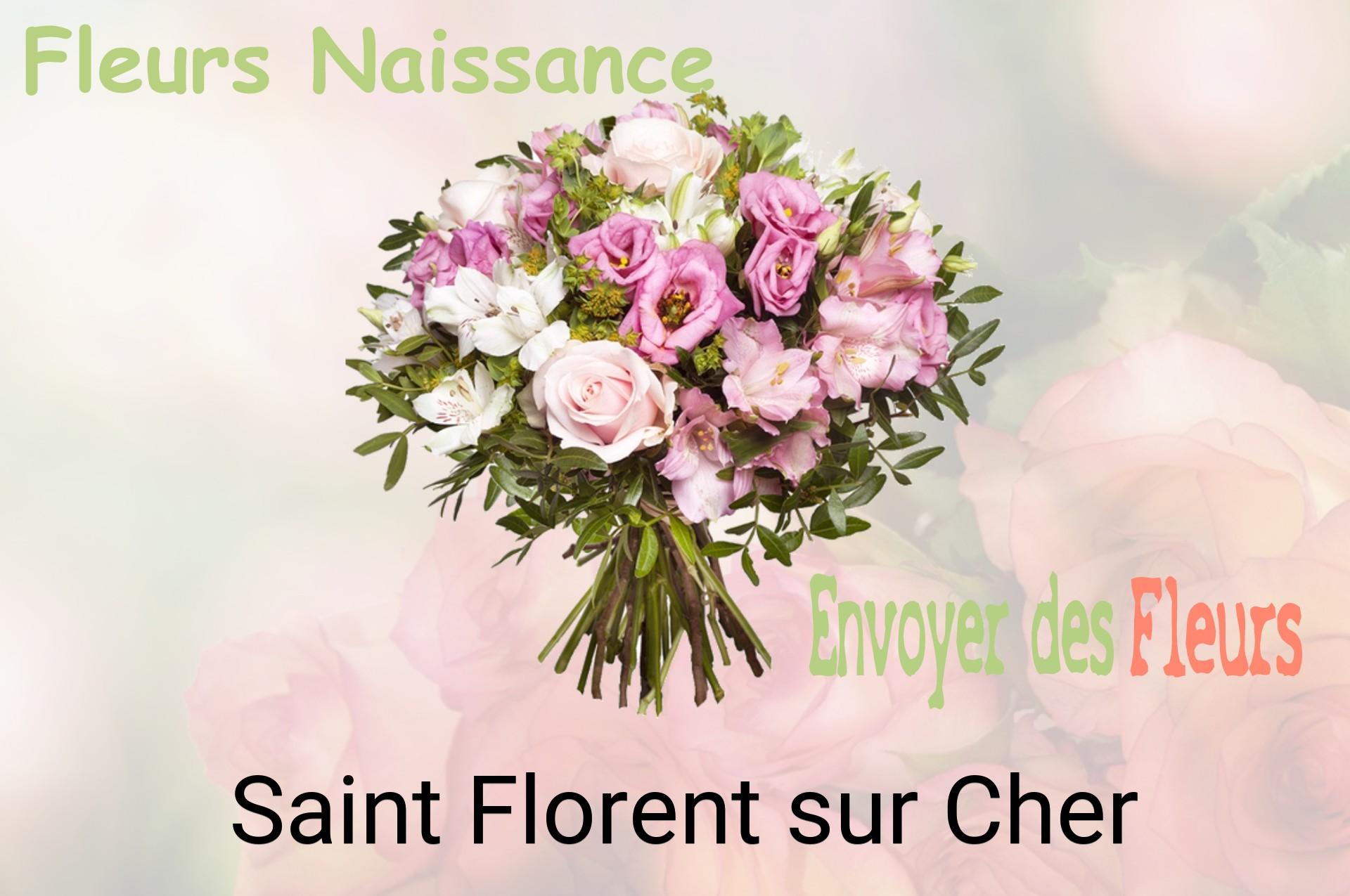 Bouquet de fleurs de naissance livré à Saint-Florent-sur-Cher